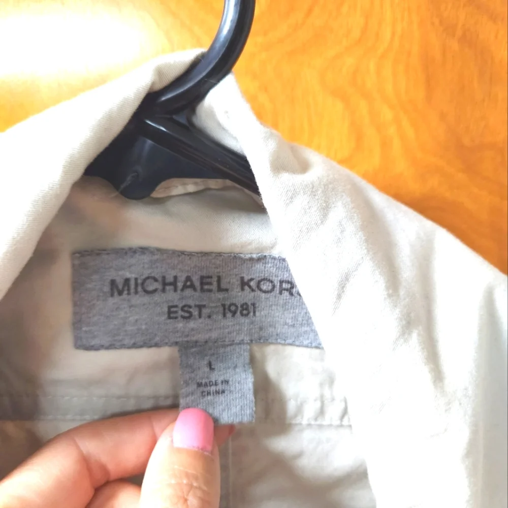 Michael Kors Est 1981 Men's Light Beige Field Jacket
